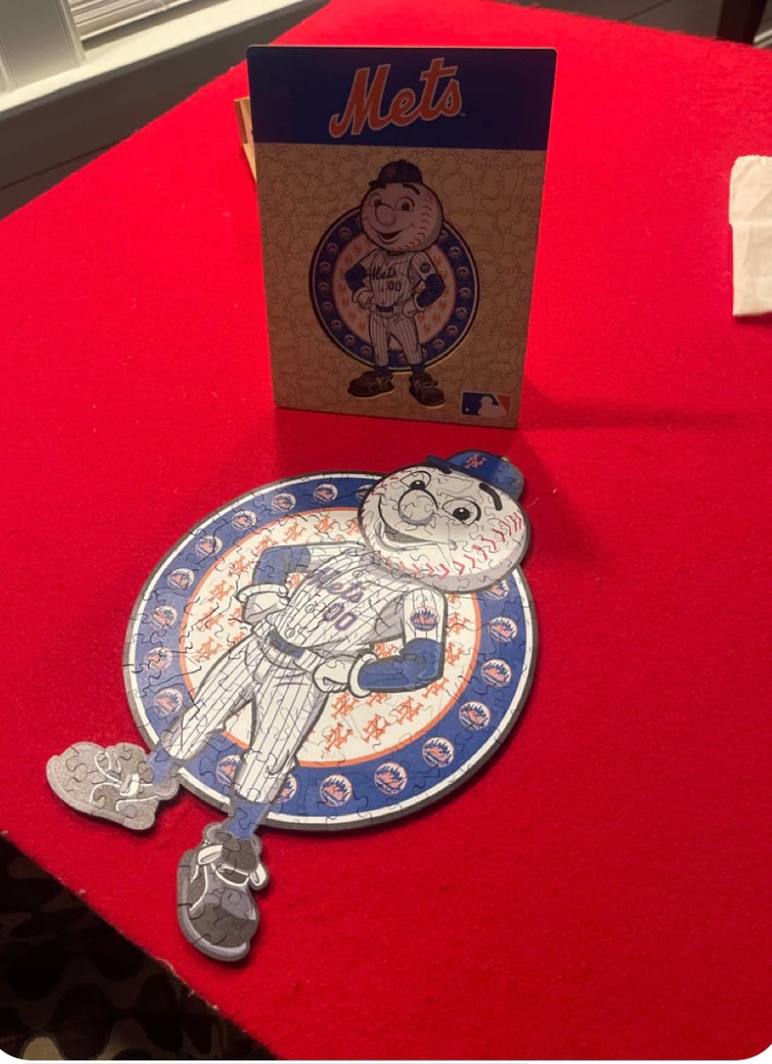 Customer photo review of New York Mets™ Mascot - Wooden Puzzle