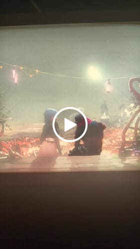 Customer video review of Arcane: League of Legends Anime LED Light Painting – Time Intertwined: Ekko and Jinx