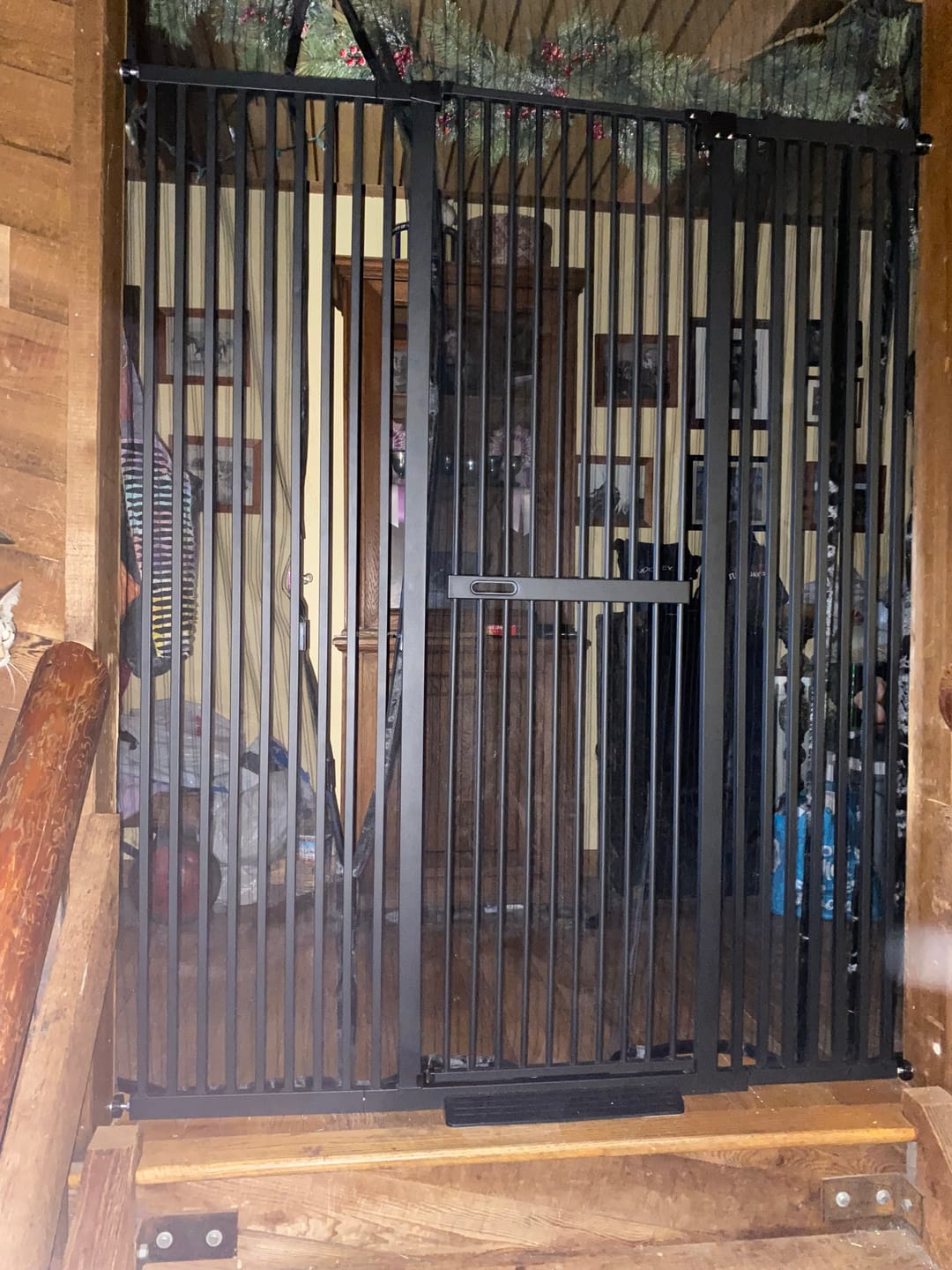 Customer photo review of FairyBaby 72" Tall Cat Gate with Narrow Bar Spacing