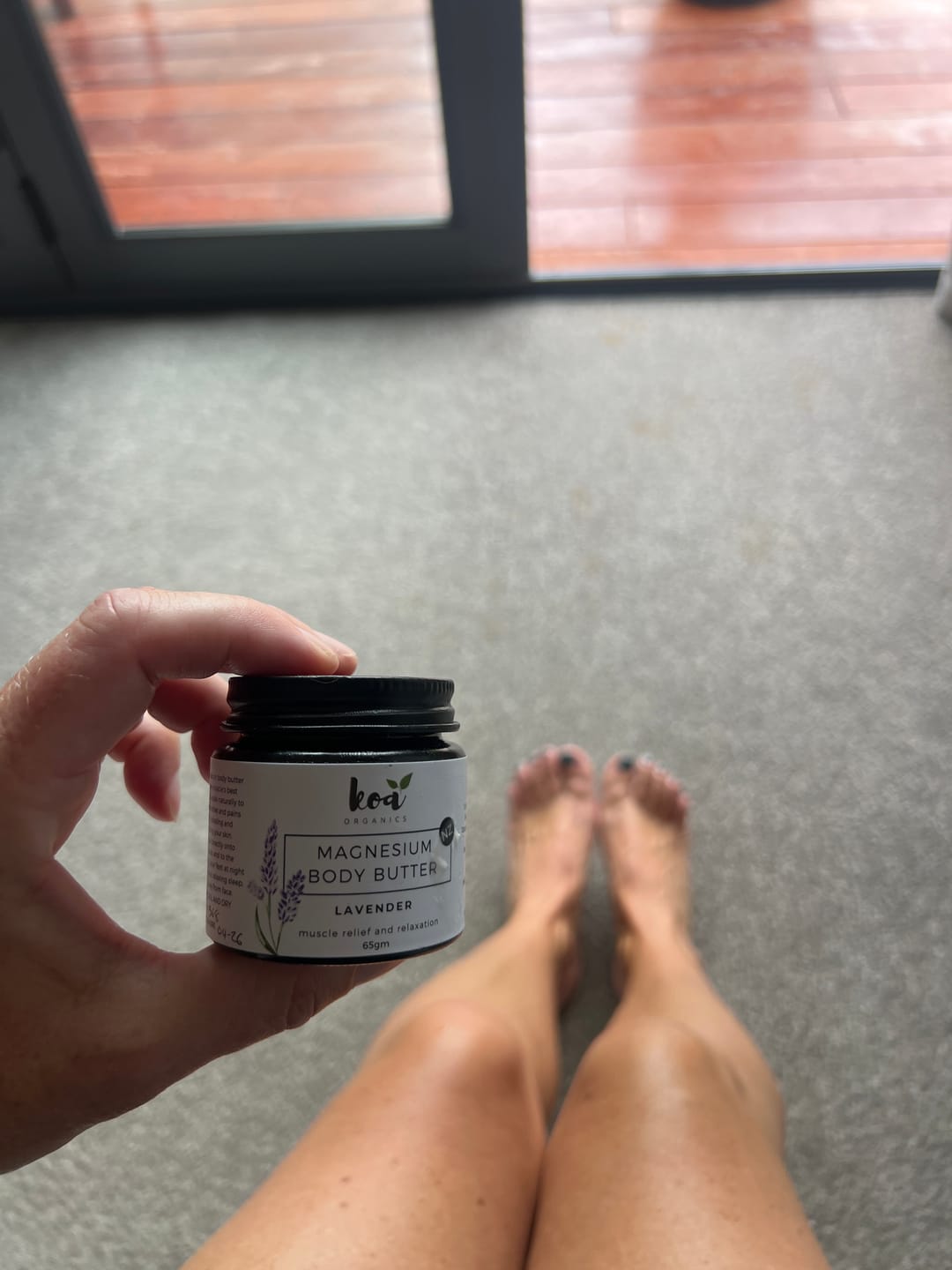 Customer photo review of Magnesium Body Butter with Lavender