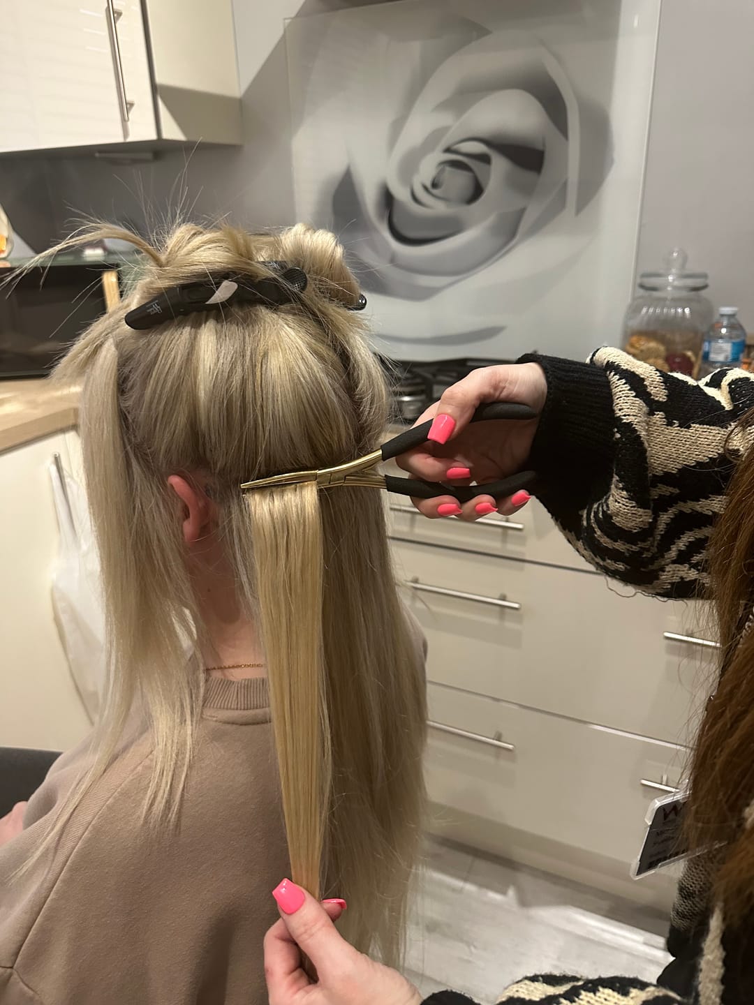 Customer photo review of Tape Pliers for Hair Extensions
