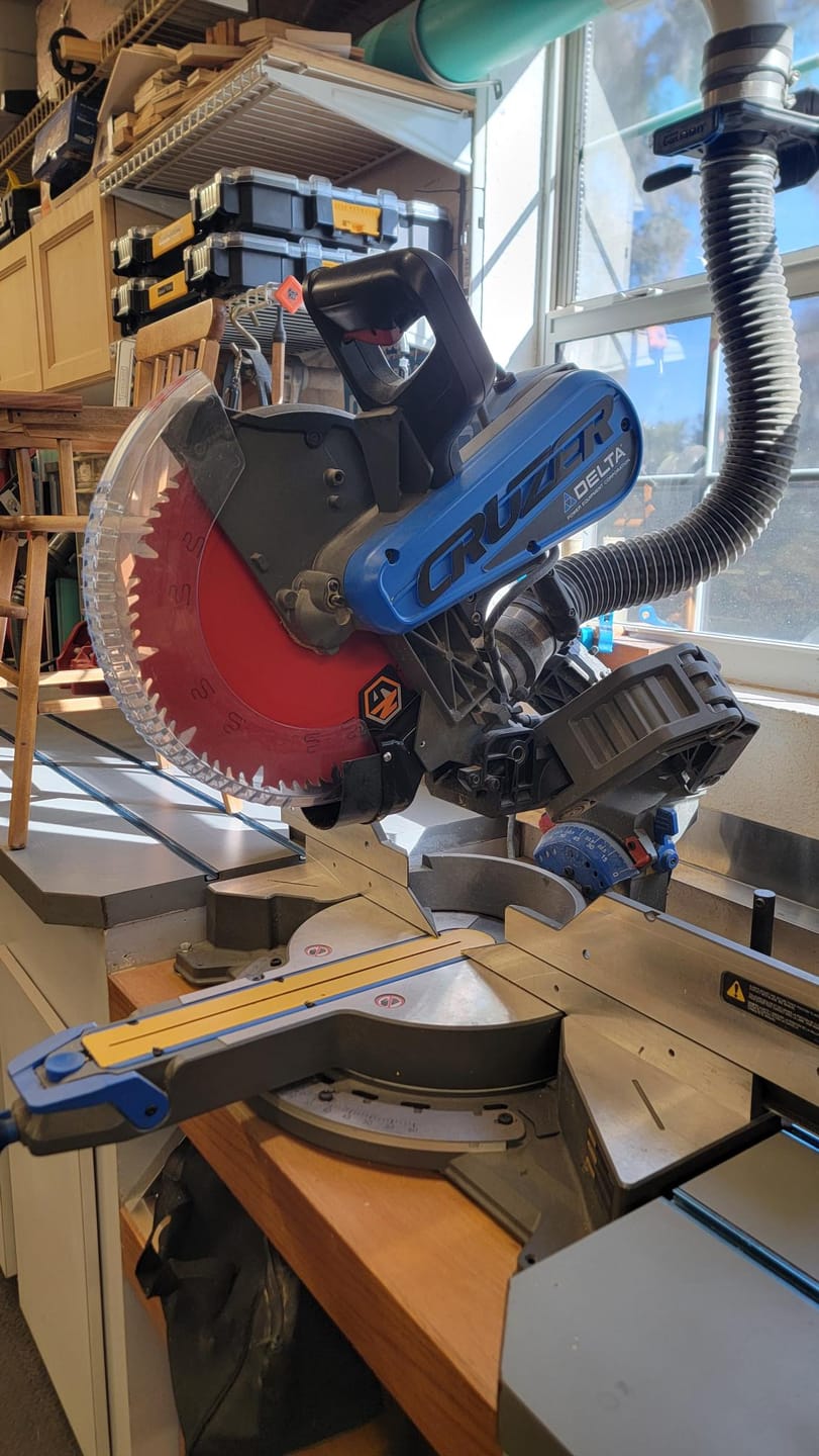 Customer photo review of Delta Cruzer Miter Saw Dust Collection
