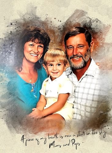 Customer photo review of Personalized photo Painting