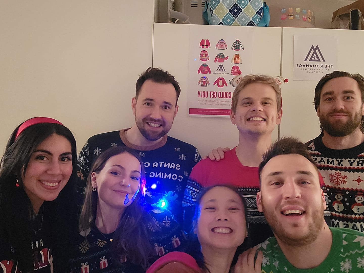Customer photo review of Office Christmas Sweater Party Murder Mystery Game Kit