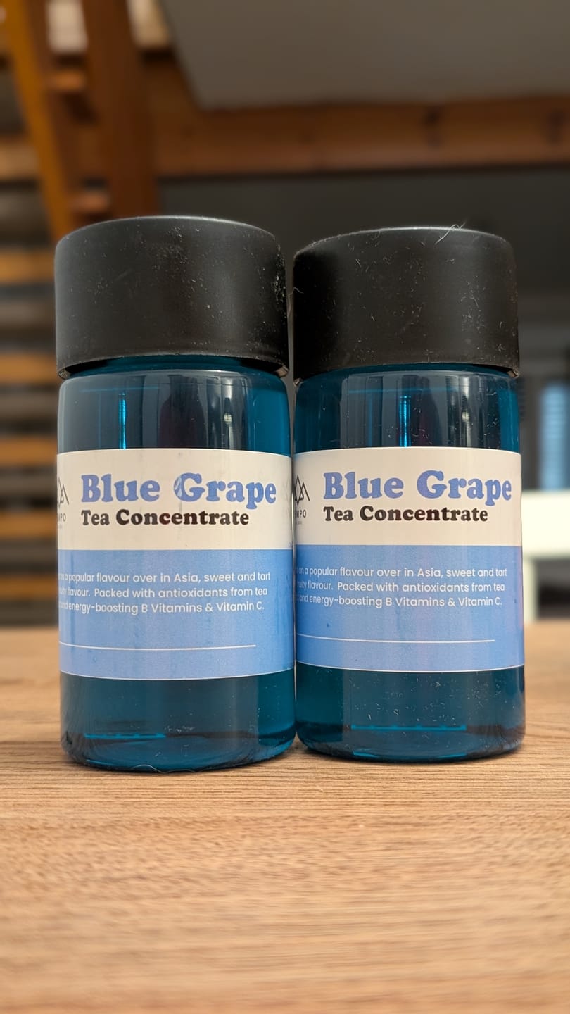 Customer photo review of Tea Concentrate | Blue Grape (serves 8)