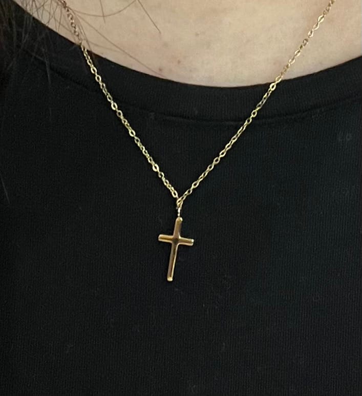 Customer photo review of Cross Necklace