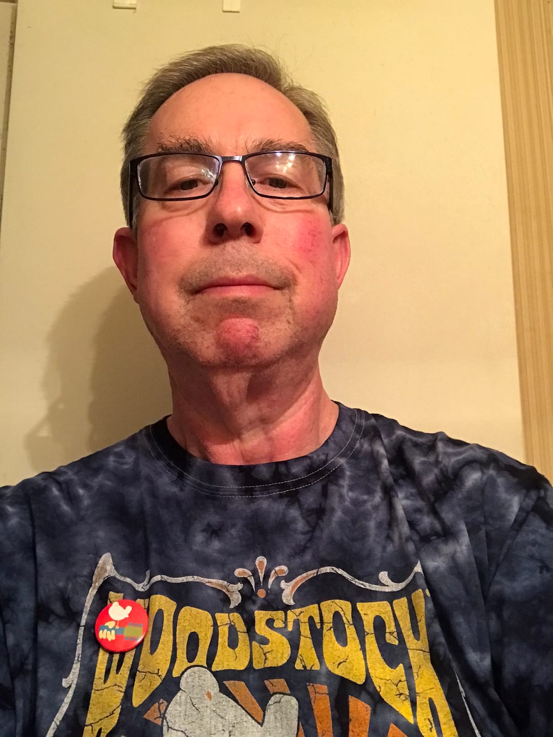 Customer photo review of Peace, Love, Woodstock Tie Dye T Shirt