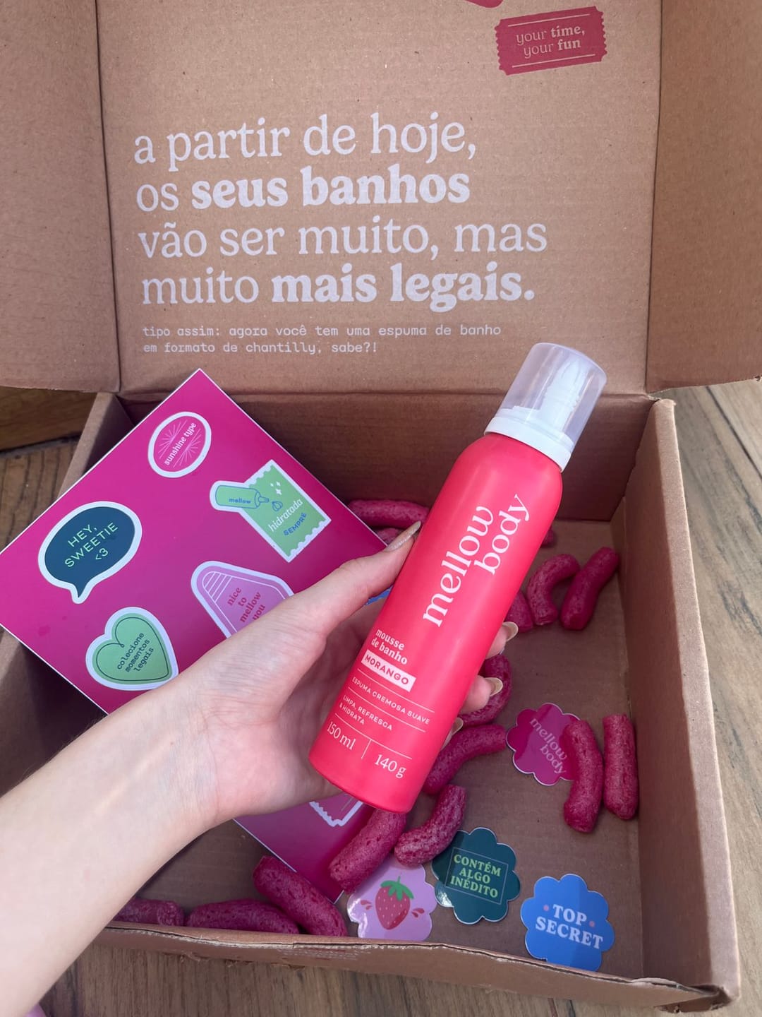 Customer photo review of Mellow Mousse Morango
