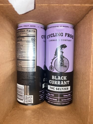 Customer photo review of Black Currant THC Seltzer, 6pk