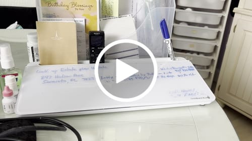 Customer video review of DeskBoard Buddy