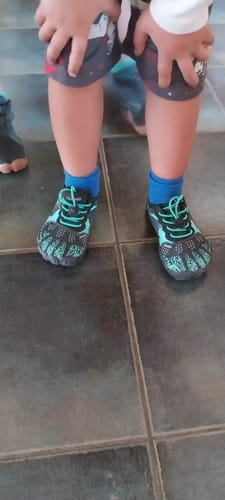 Customer photo review of Kids Fast I - Verde - Zapatila Ergo - Saguaro