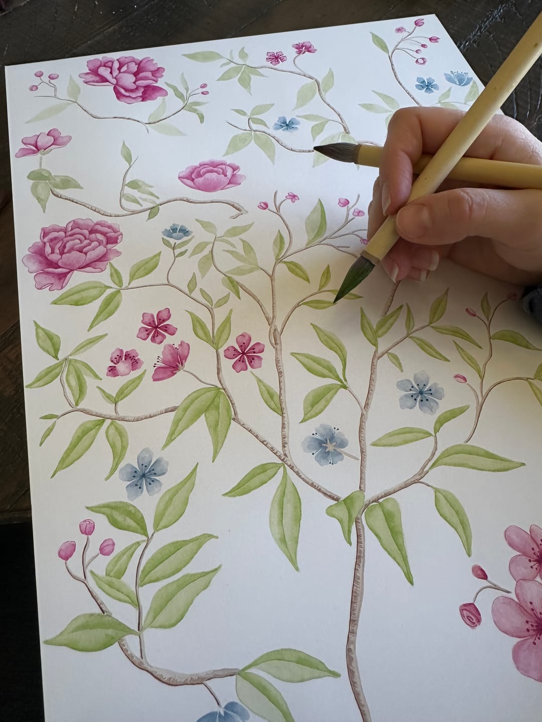 Customer photo review of Chinoiserie Brush Set of 3