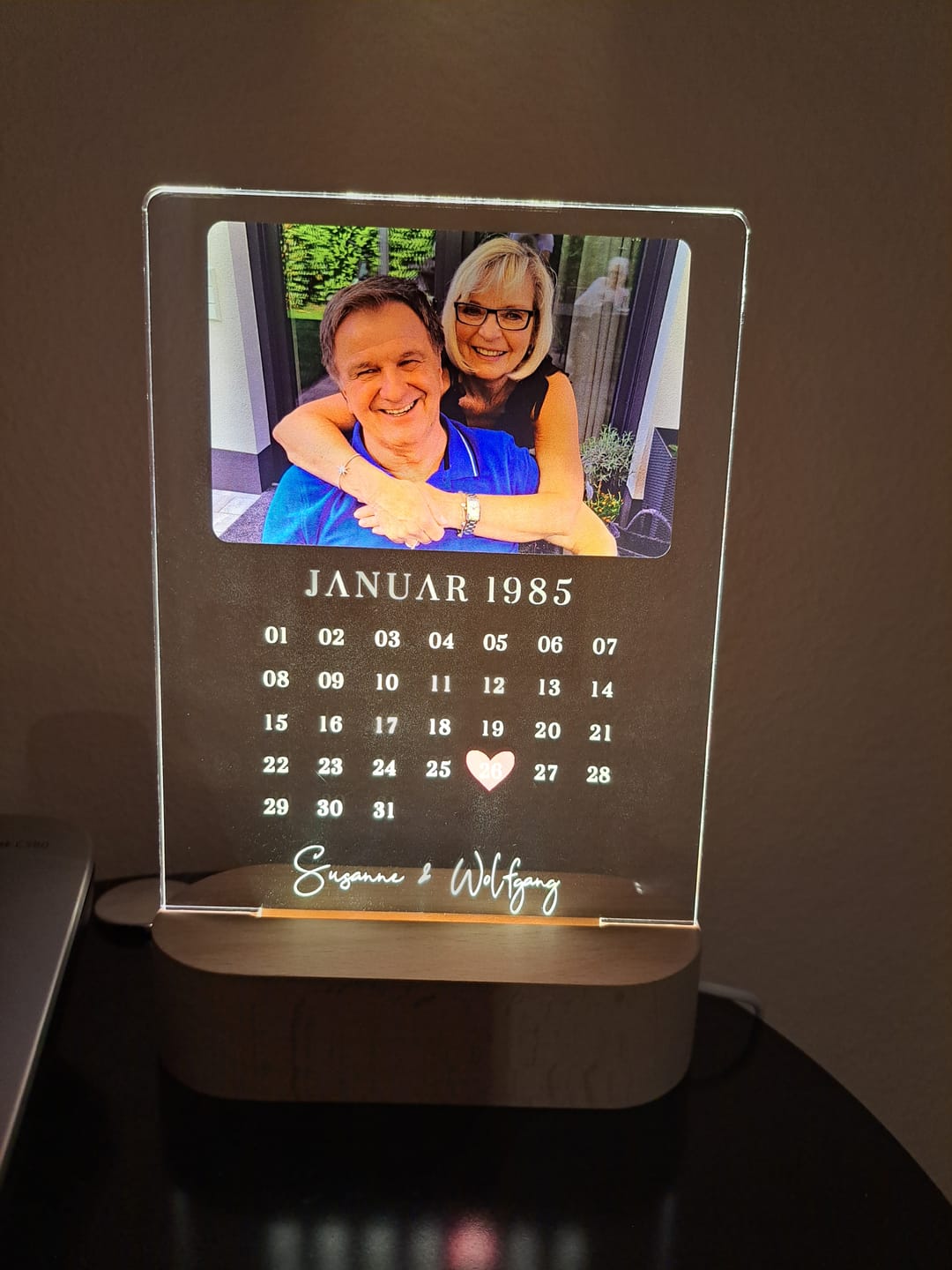 Customer photo review of Euer Datum - Liebeslicht mit Foto und Kalenderblatt