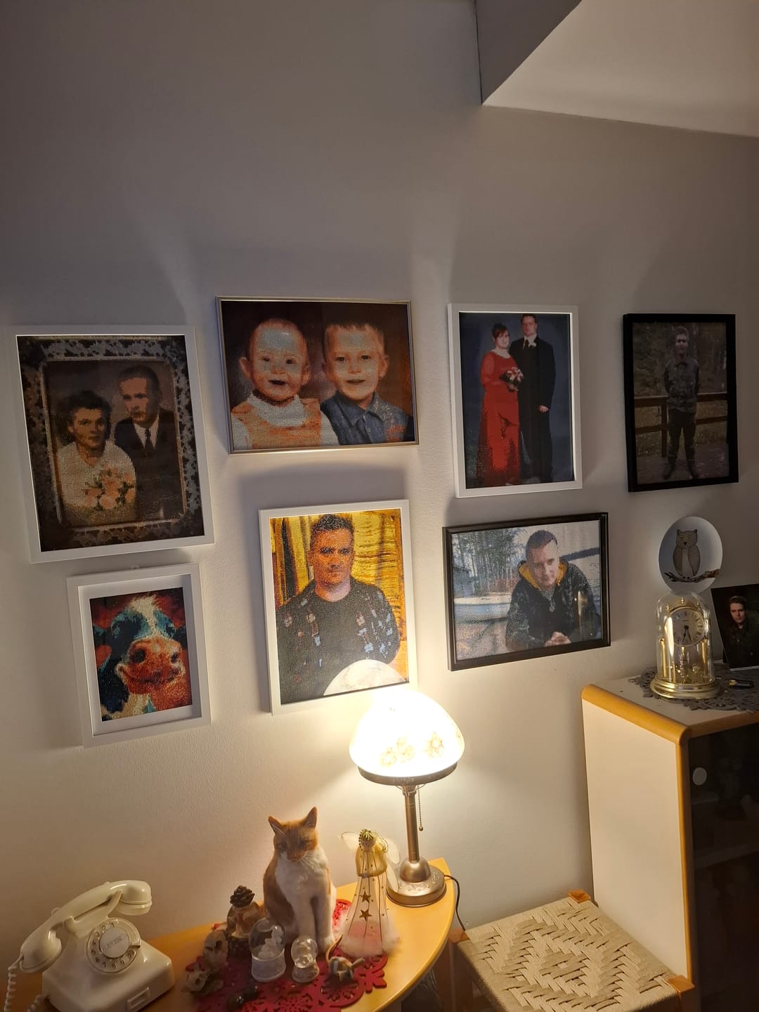 Customer photo review of Diamond Painting -maalaus omasta kuvasta