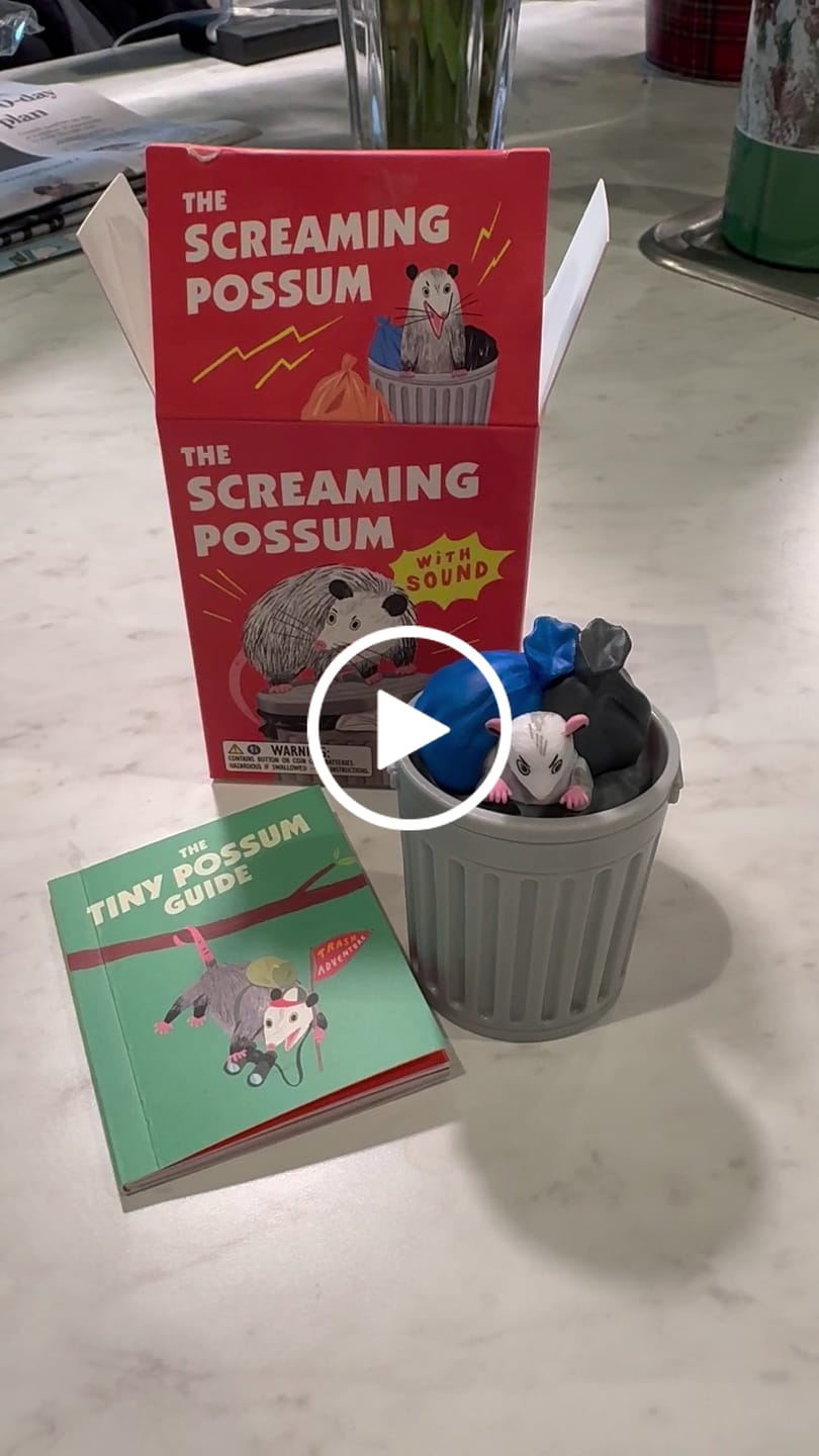 Customer video review of The Screaming Possum: With Sound! (Desktop Accessory)