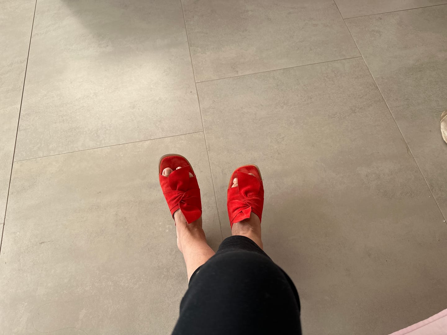Customer photo review of Sandalia Mujer / Fiofio Rojo
