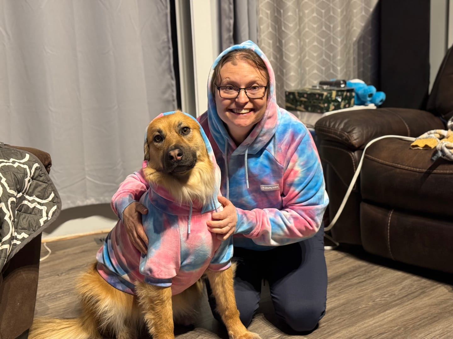 Customer photo review of Velvet Human Hoodie - Snow Cone