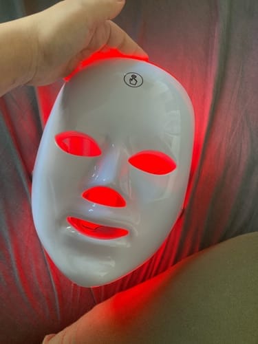 Customer photo review of LED Light Therapy Face Mask | Anti Ageing Mask