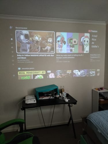 Customer photo review of MovieHub™ Ultra HD Gaming Bundle