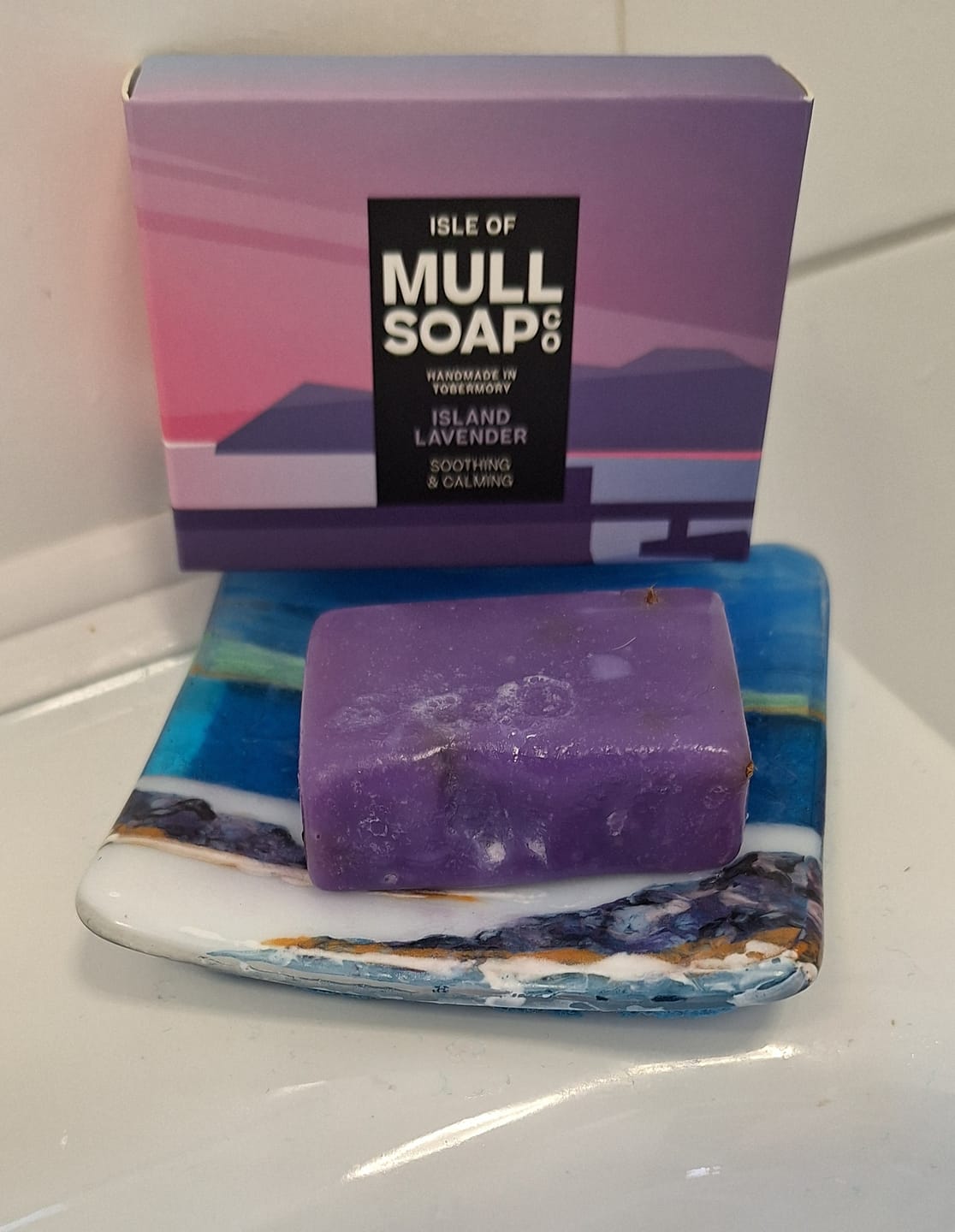 Customer photo review of Island Lavender Isle of Mull Soap