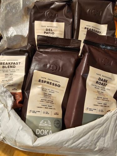 Customer photo review of Café Hacienda Doka Breakfast Blend