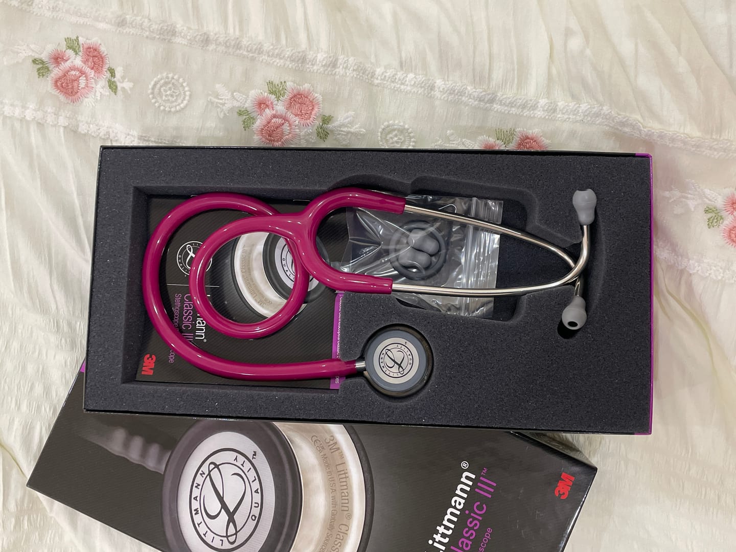 Customer photo review of Littmann Classic III Monitoring Stethoscope: Raspberry 5648