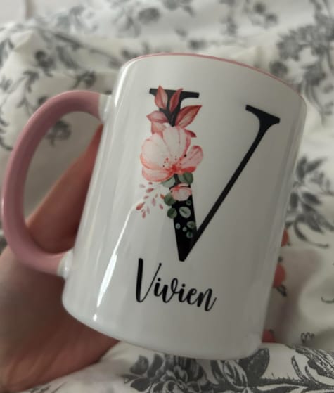 Customer photo review of Tasse - Buchstaben mit Wunschnamen