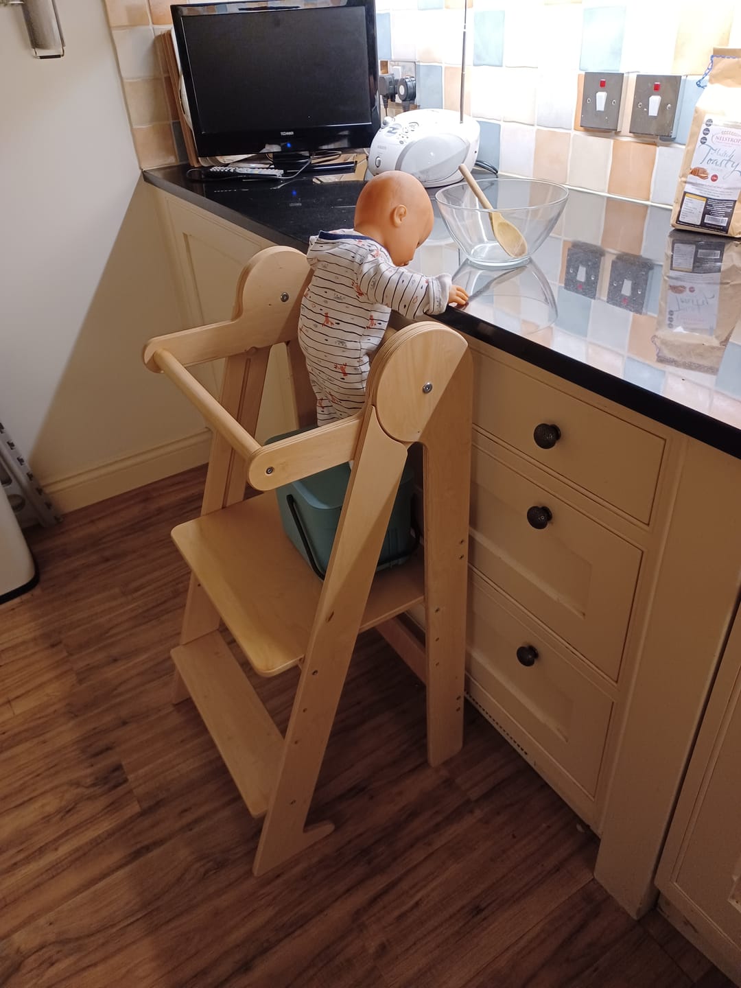 Customer photo review of Foldable Learning Tower