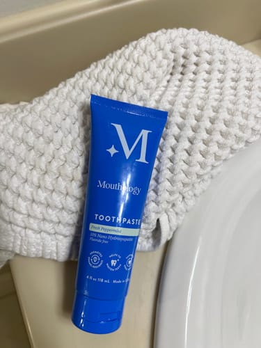 Customer photo review of Mouthology Fluoride-Free Toothpaste