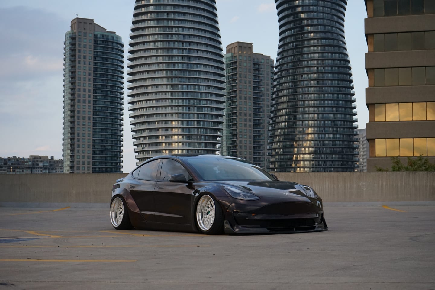 Customer photo review of Rainbow Drift Black Red Vinyl Wrap