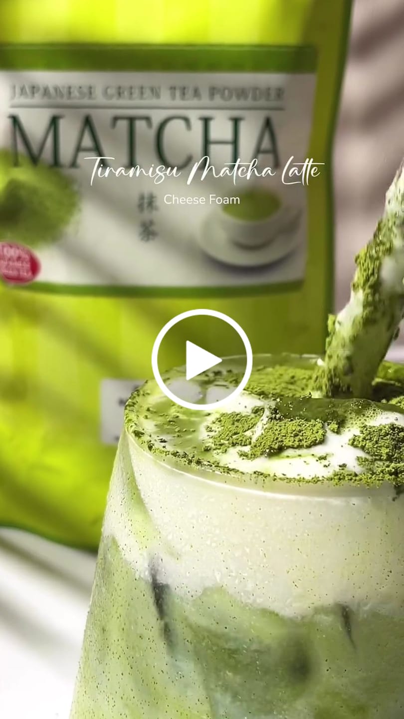 Customer video review of Premium Matcha Latte Powder