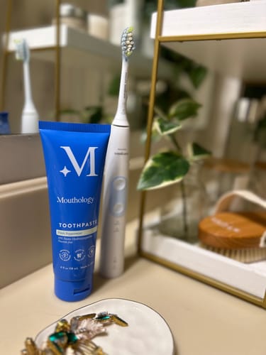 Customer photo review of Mouthology Fluoride-Free Toothpaste