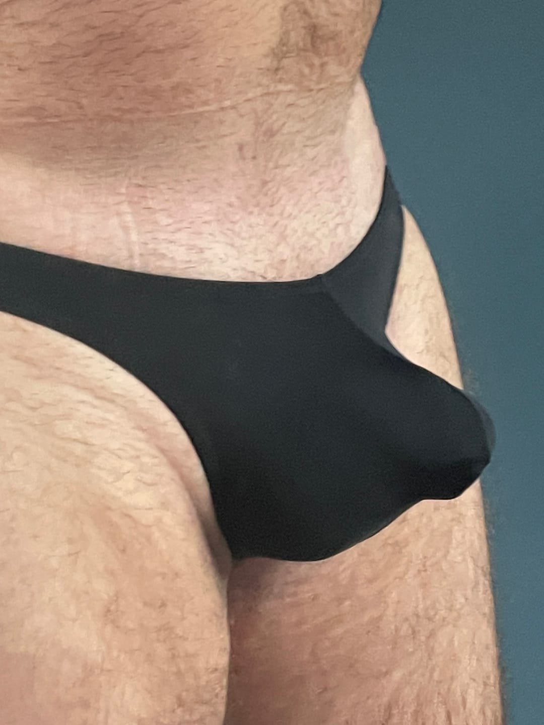 Customer photo review of 3-pack Men's Low Waist Sexy Mesh Thong