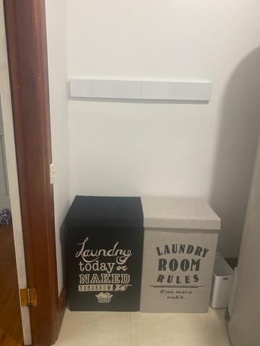 Customer photo review of Wall Mounted Drying Rack - Foldable Indoor and Outdoor Drying Rack