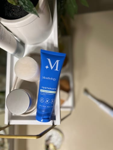 Customer photo review of Mouthology Fluoride-Free Toothpaste