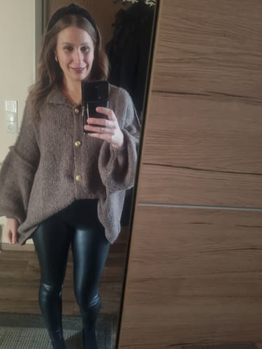 Customer photo review of Oversized Cardigan "CozyGlam"