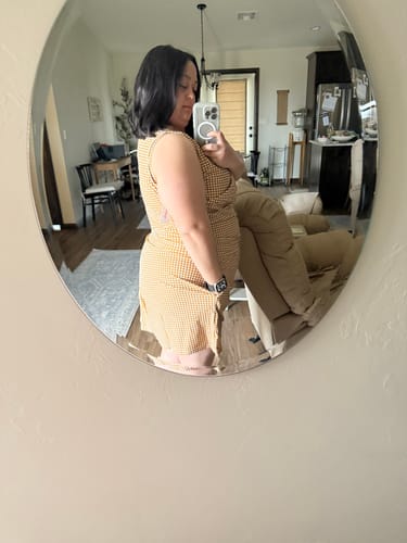 Customer photo review of salty shorts