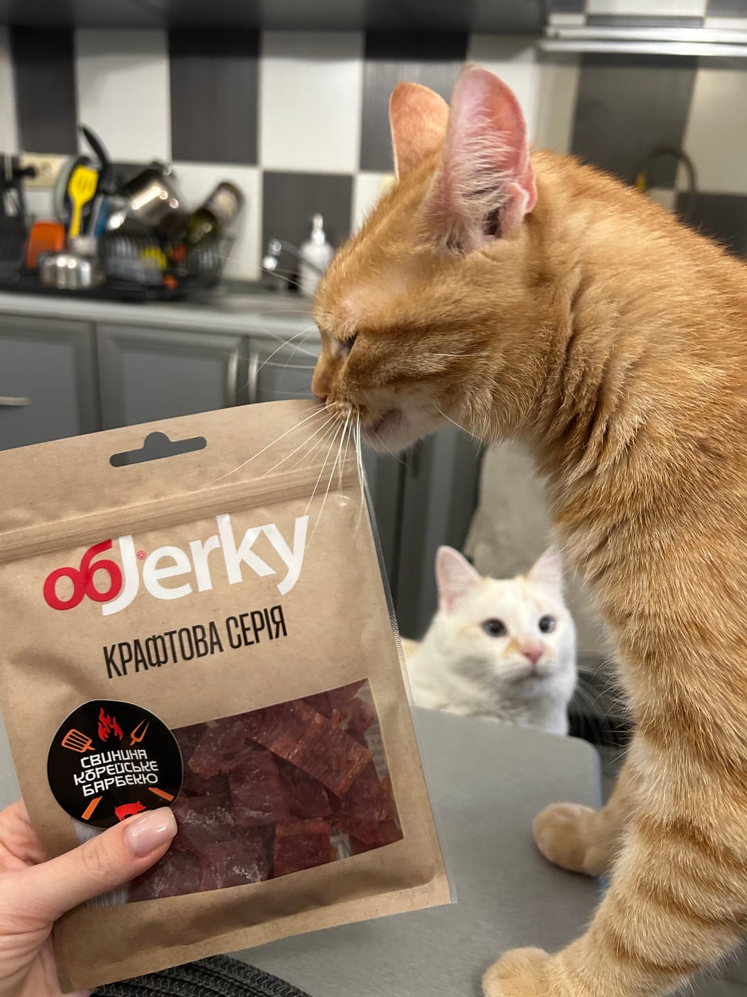 Customer photo review of ObJerky Крафтова Серія Свинина Корейське барбекю в'ялена, 50 гр.