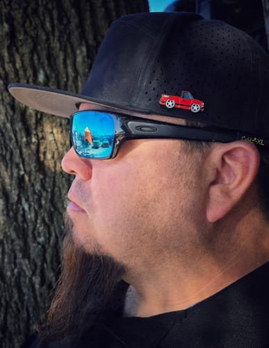 Customer photo review of Big Flat Bill Structured Watersport Hat