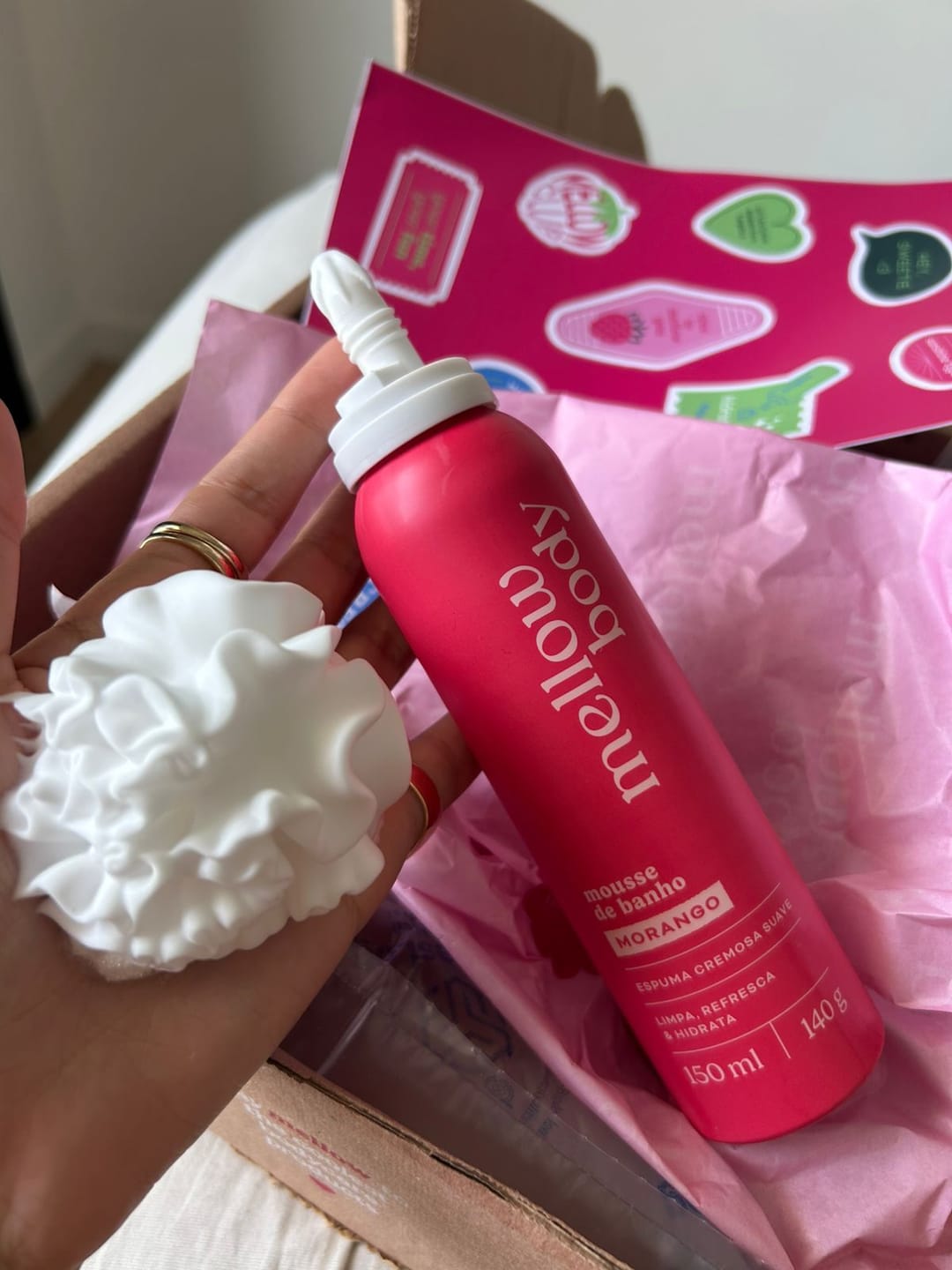 Customer photo review of Mellow Mousse Morango