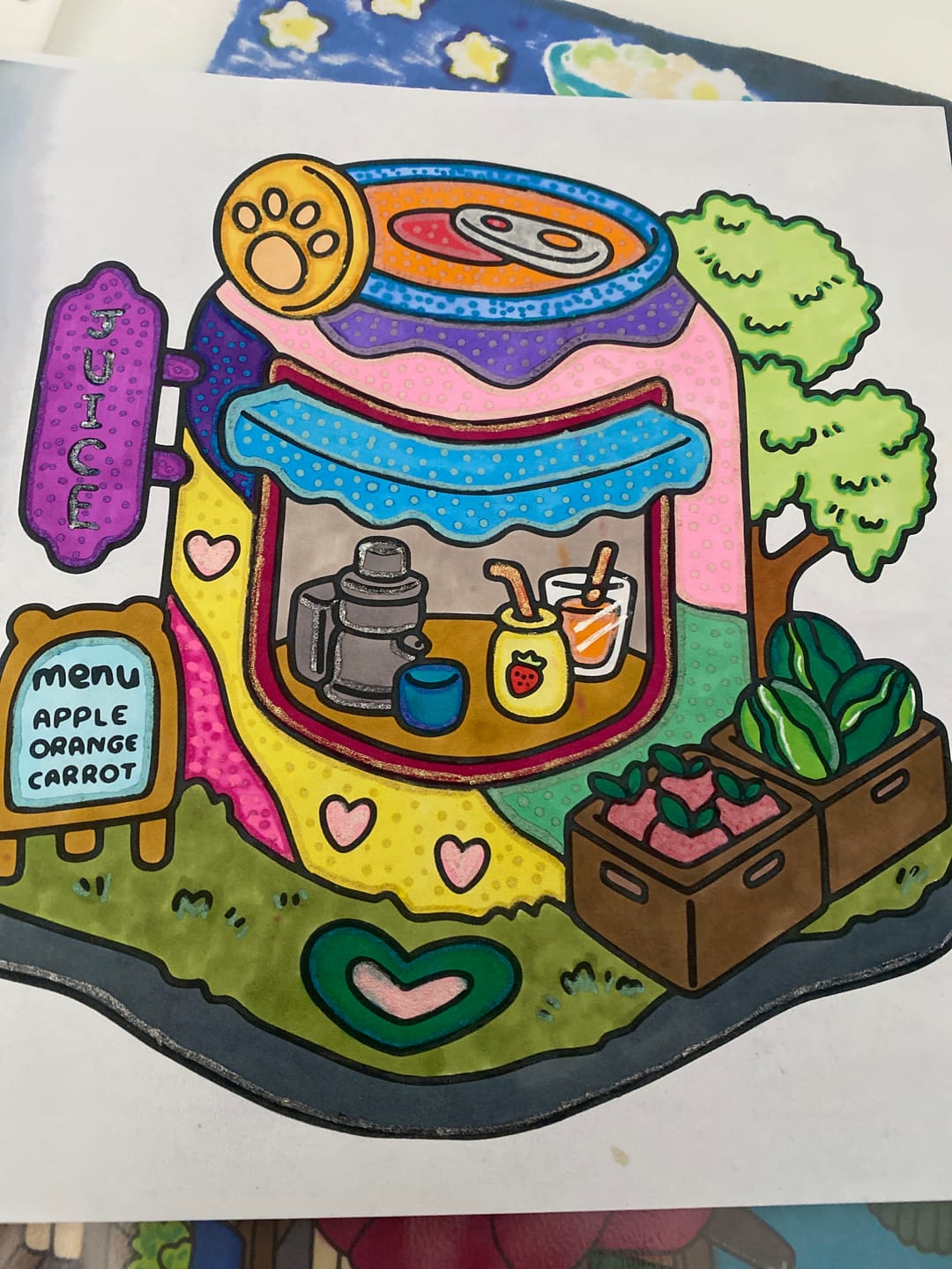 Customer photo review of Ohuhu Glitter Metallic Marker Pens (Australia Domestic Shipping)