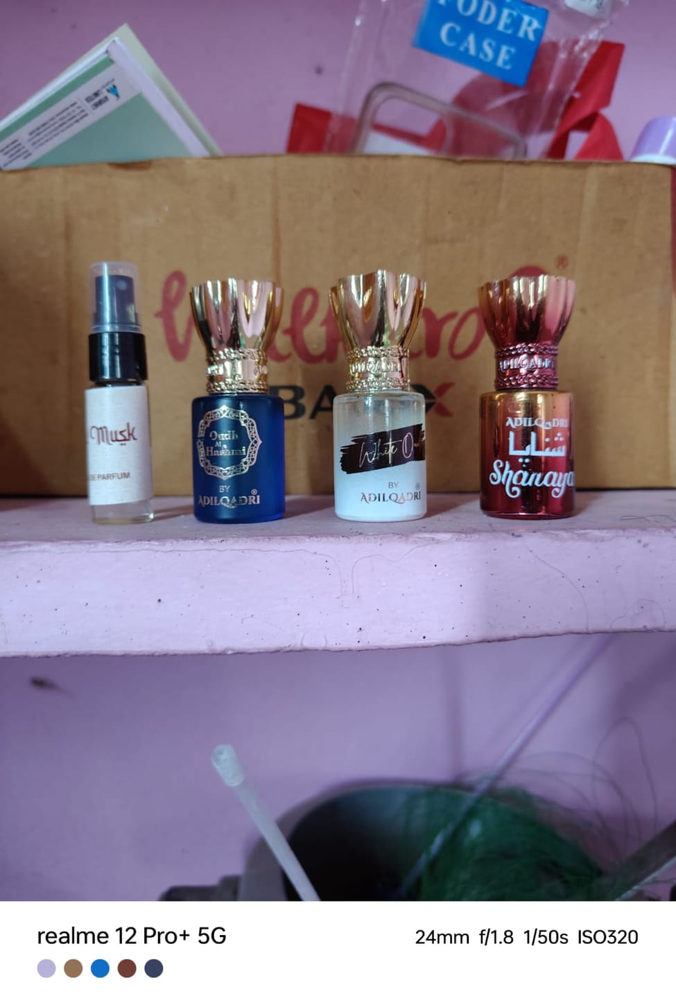 Customer photo review of 3 Pcs Attar Set Shanaya, White Oudh And Oudh Al Hashmi 5.5 Ml Each