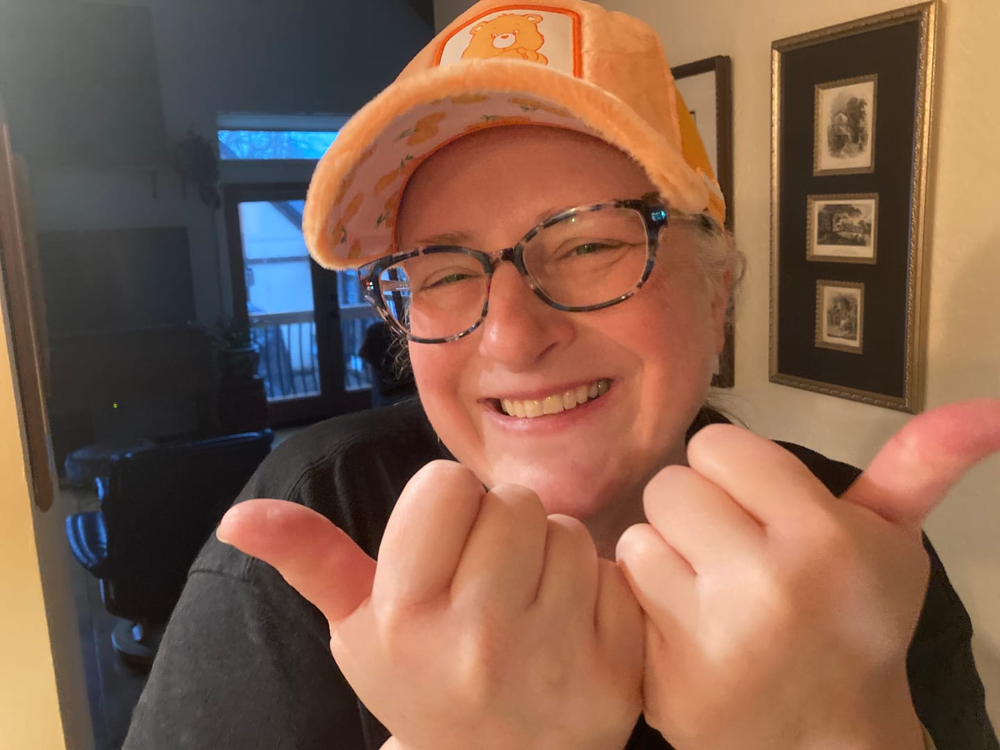 Customer photo review of OVERLORD X Care Bears:  Friendship Bear Trucker Cap