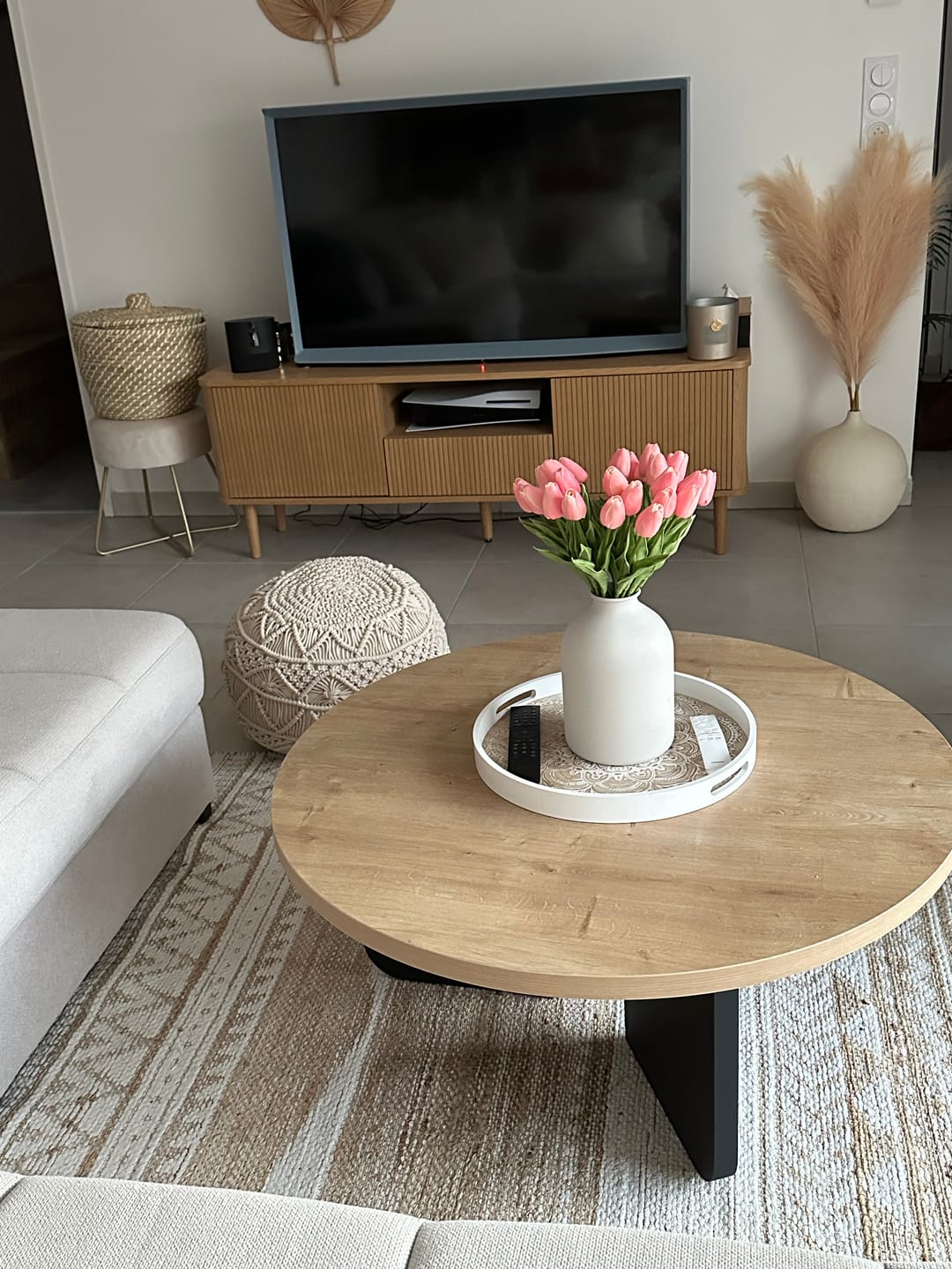 Customer photo review of Pampas 110cm (3 tiges)- Crème