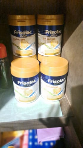 Customer photo review of Frisolac Gold Sin Lactosa (0 A 12 Meses) Pack C/ 800 Gr