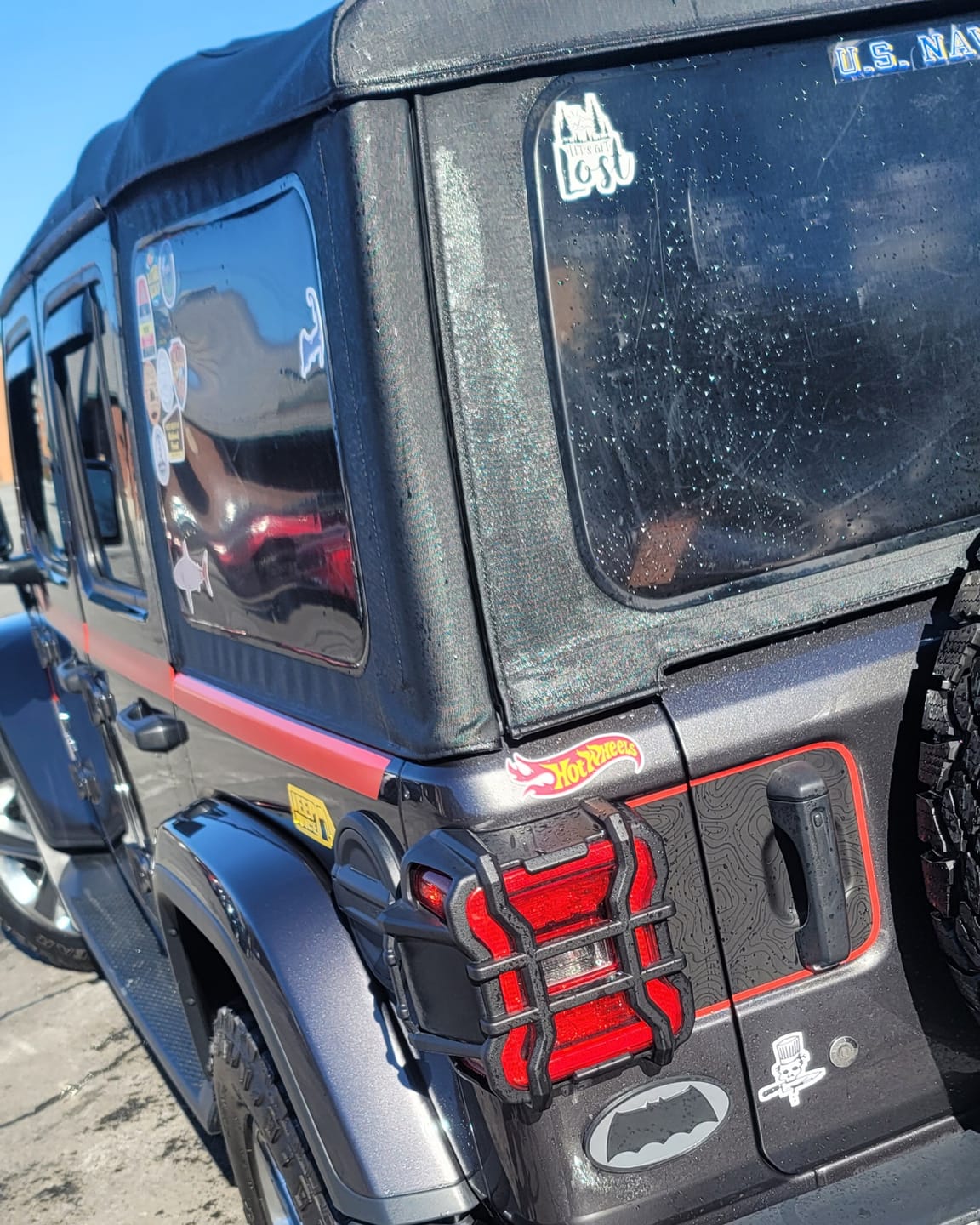 Customer photo review of Tailgate Handle Graphic | fits Wrangler JL JLU