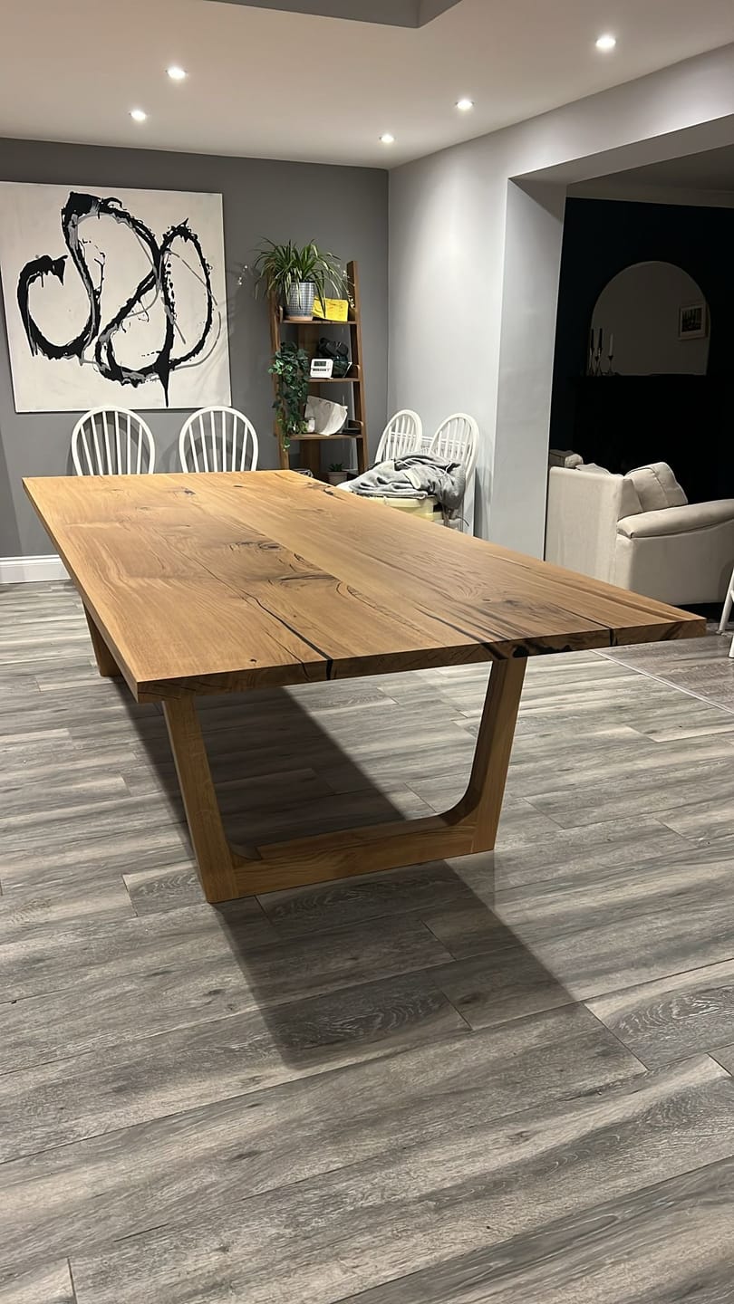Customer photo review of Lilian Extendable Dining Table in Solid Oak