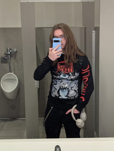 Customer photo review of Death - Symbolic - Longsleeve Shirt