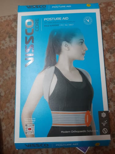 Customer photo review of Posture Aid (Moderate Support) | Ideal Aid to Correct Posture & Relieves Pain (Grey)