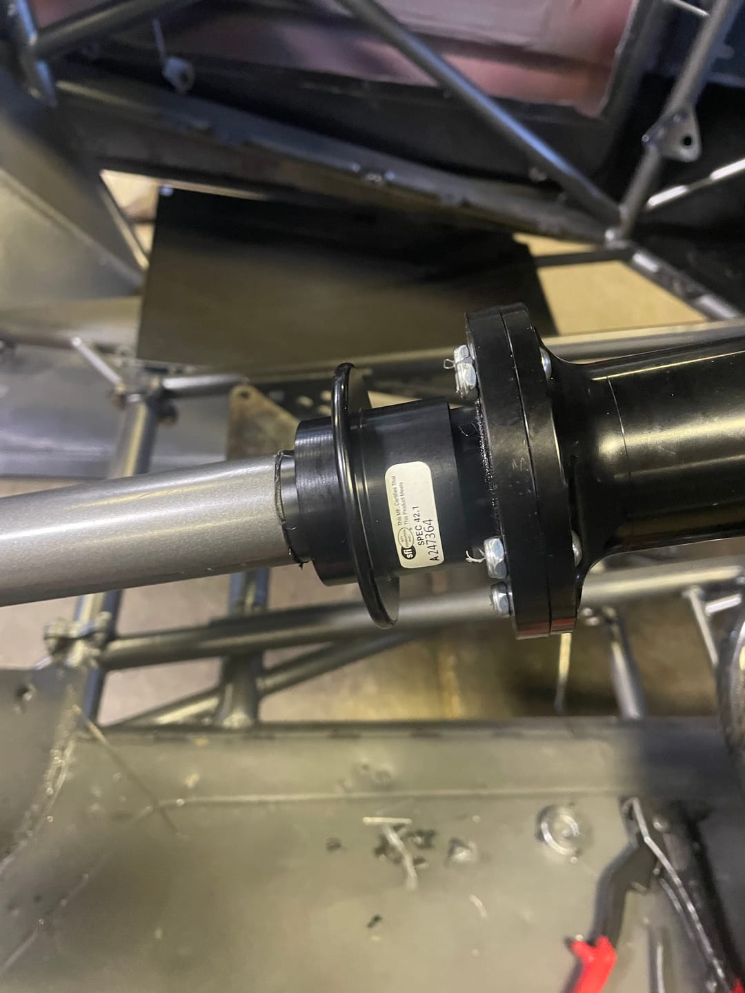 Customer photo review of Motion Raceworks DIY Lightweight Chromoly Steering Column Kit 15-210